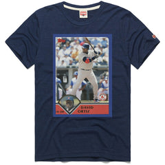 David Ortiz Boston Red Sox Homage 2003 Topps Baseball Card Player T-Shirt for sale