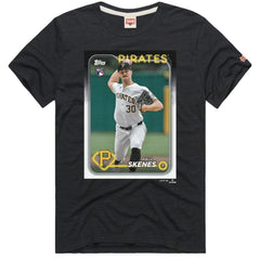 Paul Skenes Pittsburgh Pirates Homage 2024 Topps Baseball Card Player Tri-Blend T-Shirt Discount