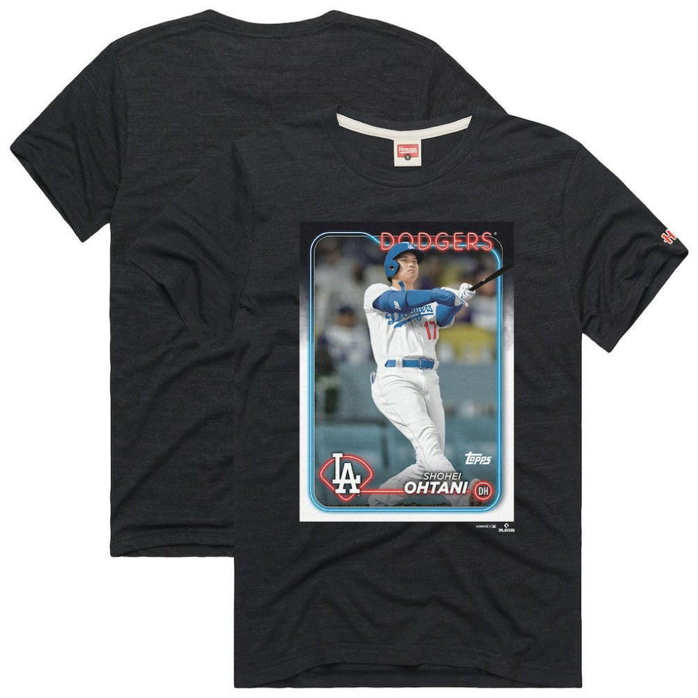 Shohei Ohtani Los Angeles Dodgers Homage 2024 Topps Baseball Card Player T-Shirt for sale