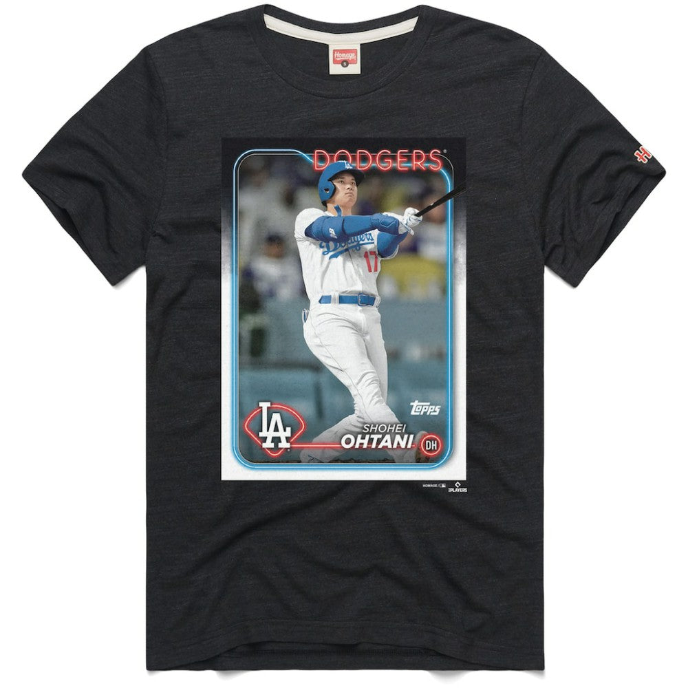 Shohei Ohtani Los Angeles Dodgers Homage 2024 Topps Baseball Card Player T-Shirt for sale