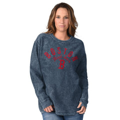 Boston Red Sox G-III 4Her by Carl Banks Women's Comfy Cord Pullover Sweatshirt Outlet