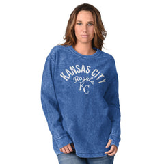 Kansas City Royals G-III 4Her by Carl Banks Women's Comfy Cord Pullover Sweatshirt Sale