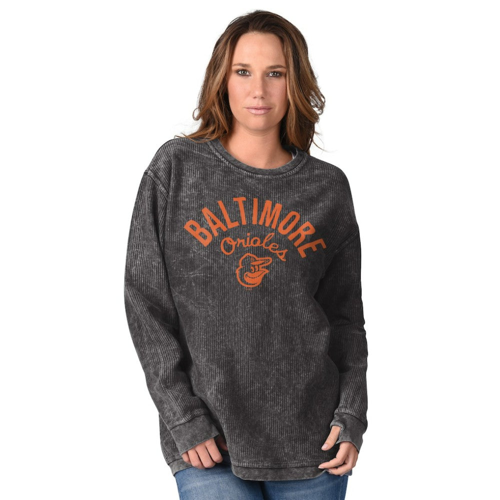 Baltimore Orioles G-III 4Her by Carl Banks Women's Comfy Cord Pullover Sweatshirt for sale