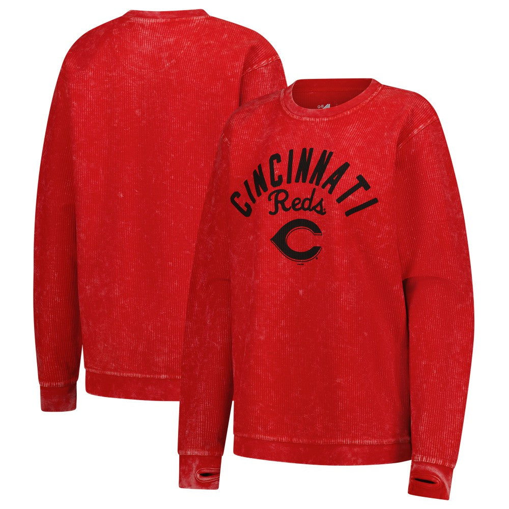 Cincinnati Reds G-III 4Her by Carl Banks Women's Comfy Cord Pullover Sweatshirt for sale