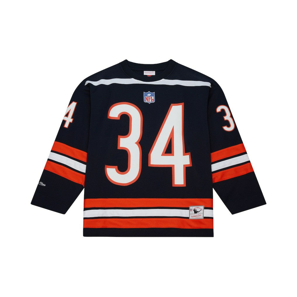 Walter Payton Chicago Bears Maxxed Out Fashion Hockey Jersey - Navy - Mitchell & Ness