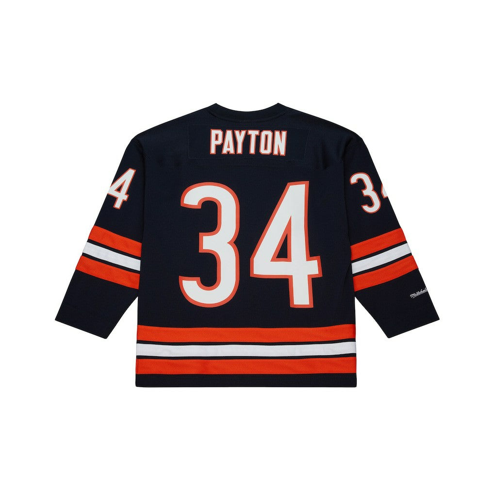 Walter Payton Chicago Bears Maxxed Out Fashion Hockey Jersey - Navy - Mitchell & Ness