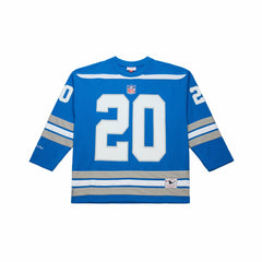 Barry Sanders Detroit Lions Maxxed Out Fashion Hockey Jersey - Blue - Mitchell & Ness