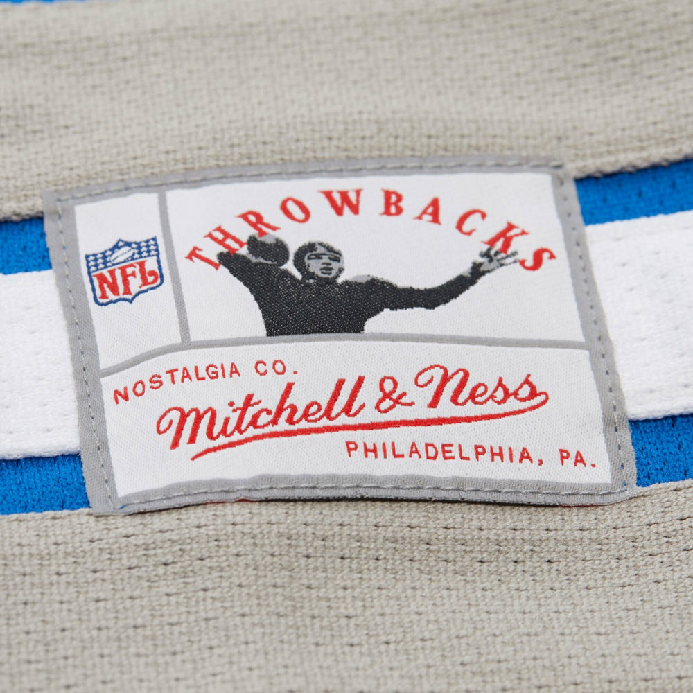 Barry Sanders Detroit Lions Maxxed Out Fashion Hockey Jersey - Blue - Mitchell & Ness