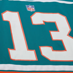 Dan Marino Miami Dolphins Maxxed Out Fashion Hockey Jersey - Aqua - Mitchell & Ness