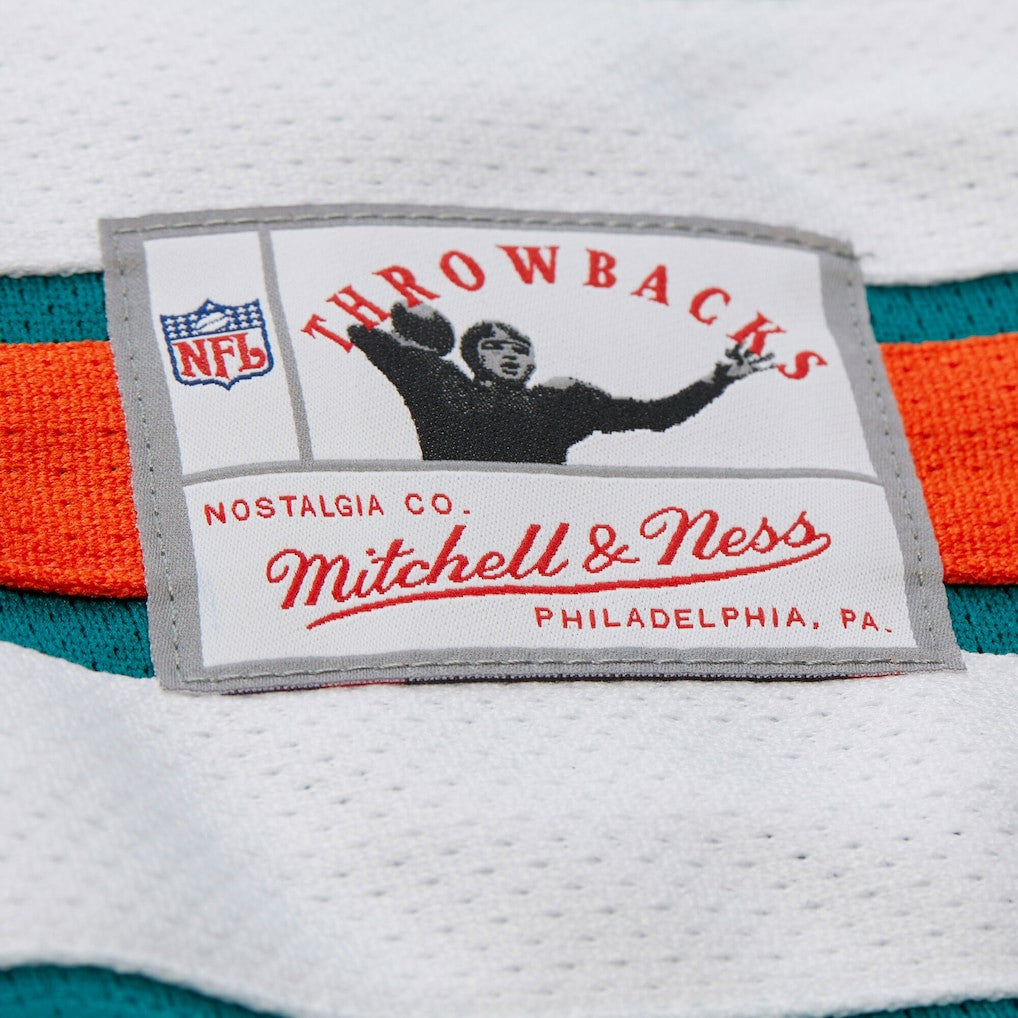 Dan Marino Miami Dolphins Maxxed Out Fashion Hockey Jersey - Aqua - Mitchell & Ness