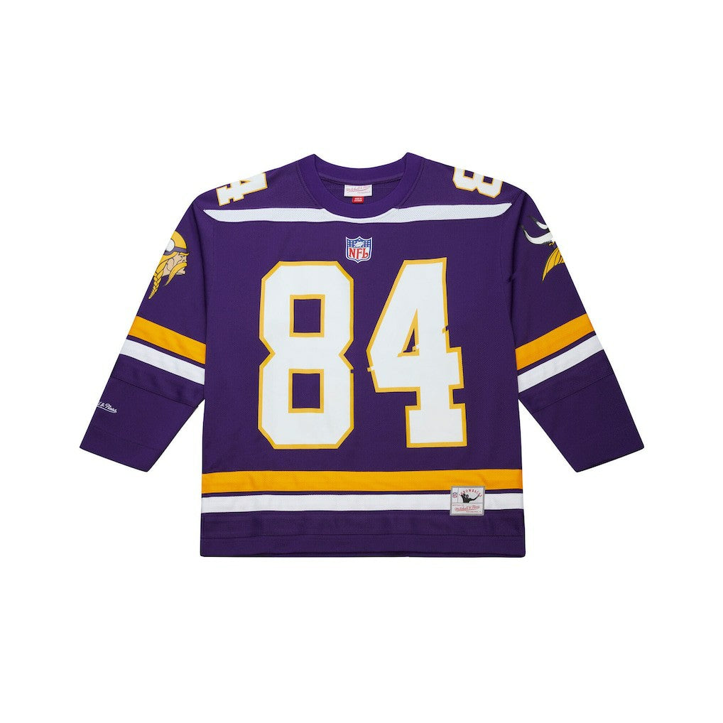 Randy Moss Minnesota Vikings Maxxed Out Fashion Hockey Jersey - Purple - Mitchell & Ness