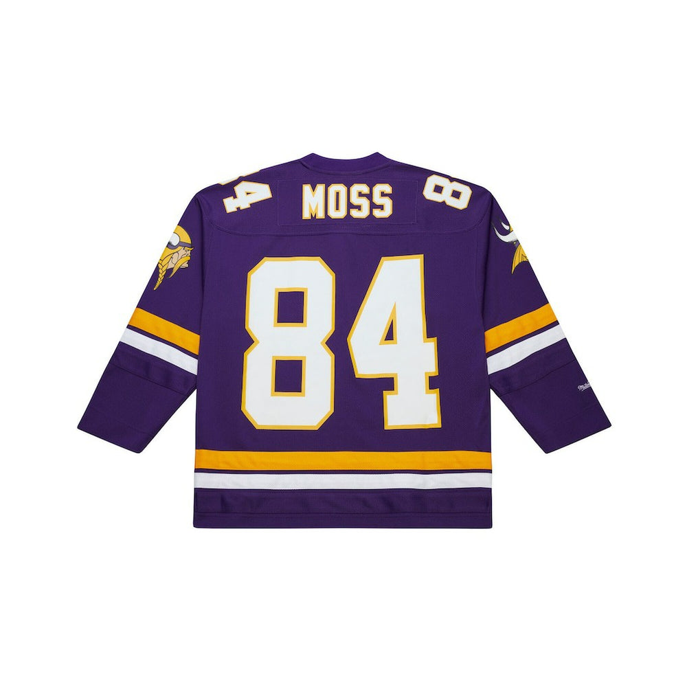 Randy Moss Minnesota Vikings Maxxed Out Fashion Hockey Jersey - Purple - Mitchell & Ness