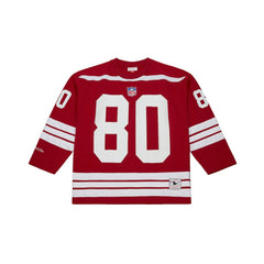 Jerry Rice San Francisco 49ers Maxxed Out Fashion Hockey Jersey - Scarlet - Mitchell & Ness