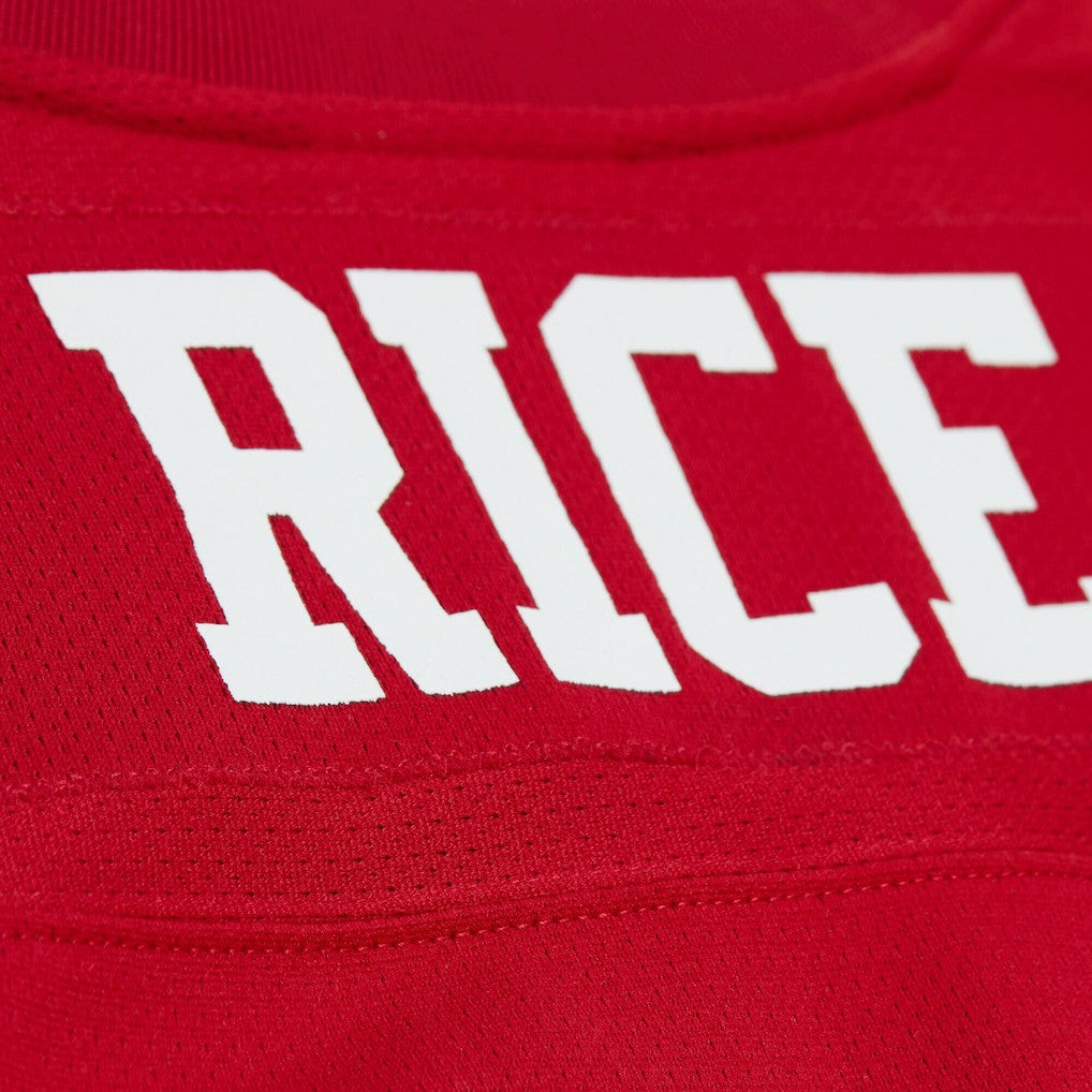 Jerry Rice San Francisco 49ers Maxxed Out Fashion Hockey Jersey - Scarlet - Mitchell & Ness