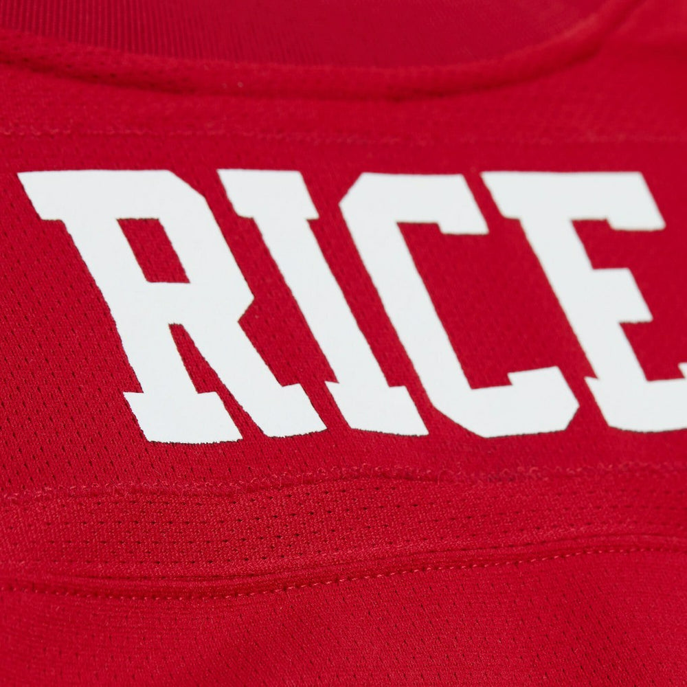 Jerry Rice San Francisco 49ers Maxxed Out Fashion Hockey Jersey - Scarlet - Mitchell & Ness