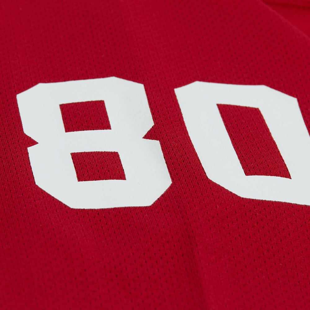 Jerry Rice San Francisco 49ers Maxxed Out Fashion Hockey Jersey - Scarlet - Mitchell & Ness