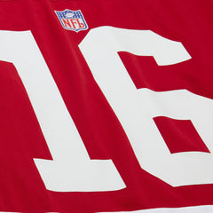 Joe Montana San Francisco 49ers Maxxed Out Fashion Hockey Jersey - Scarlet - Mitchell & Ness