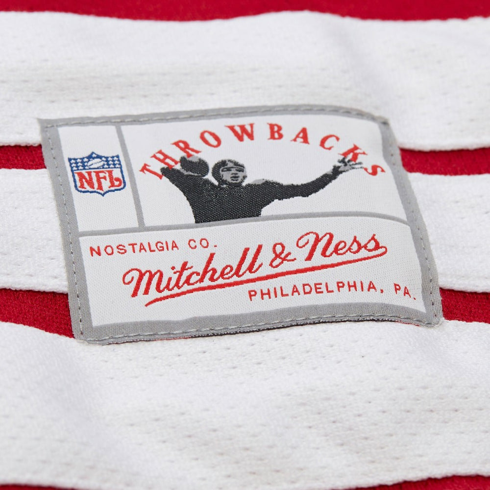 Joe Montana San Francisco 49ers Maxxed Out Fashion Hockey Jersey - Scarlet - Mitchell & Ness