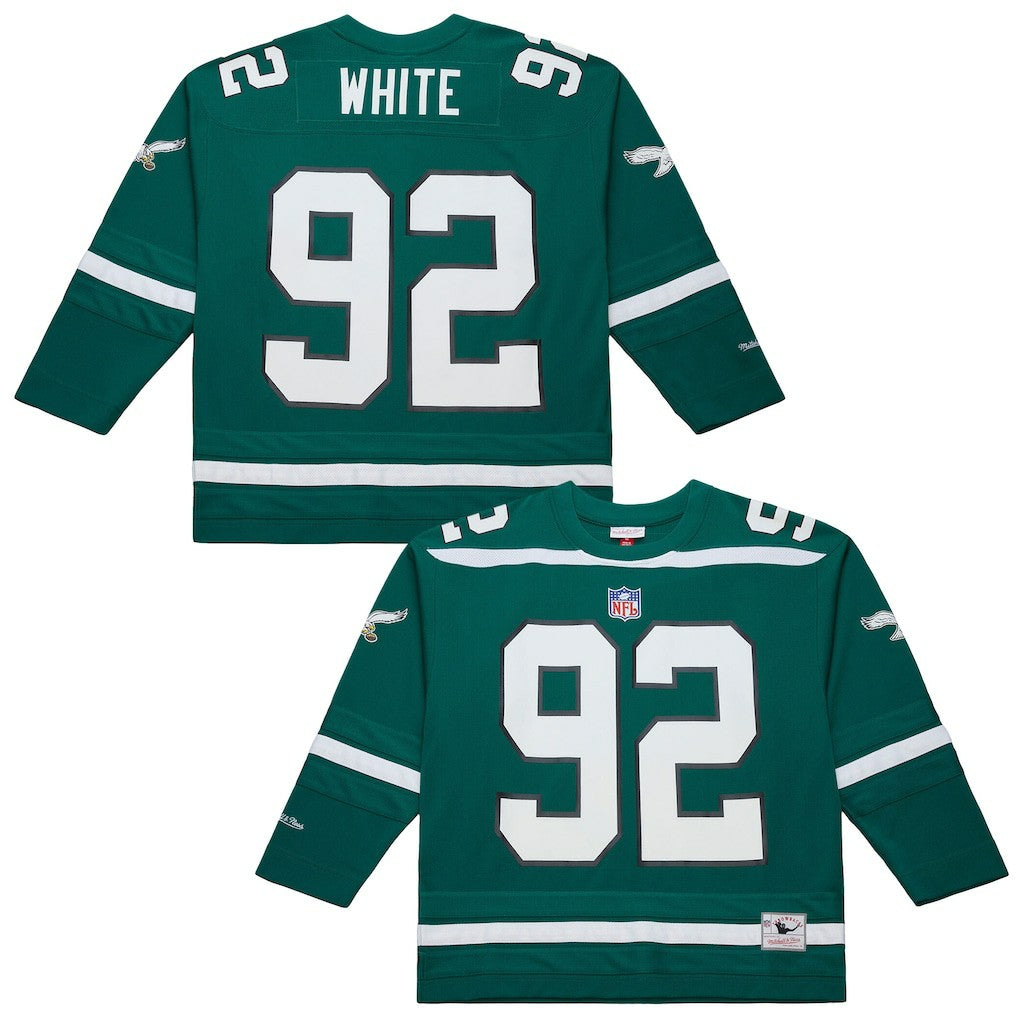 Reggie White Philadelphia Eagles Maxxed Out Fashion Hockey Jersey - Kelly Green - Mitchell & Ness