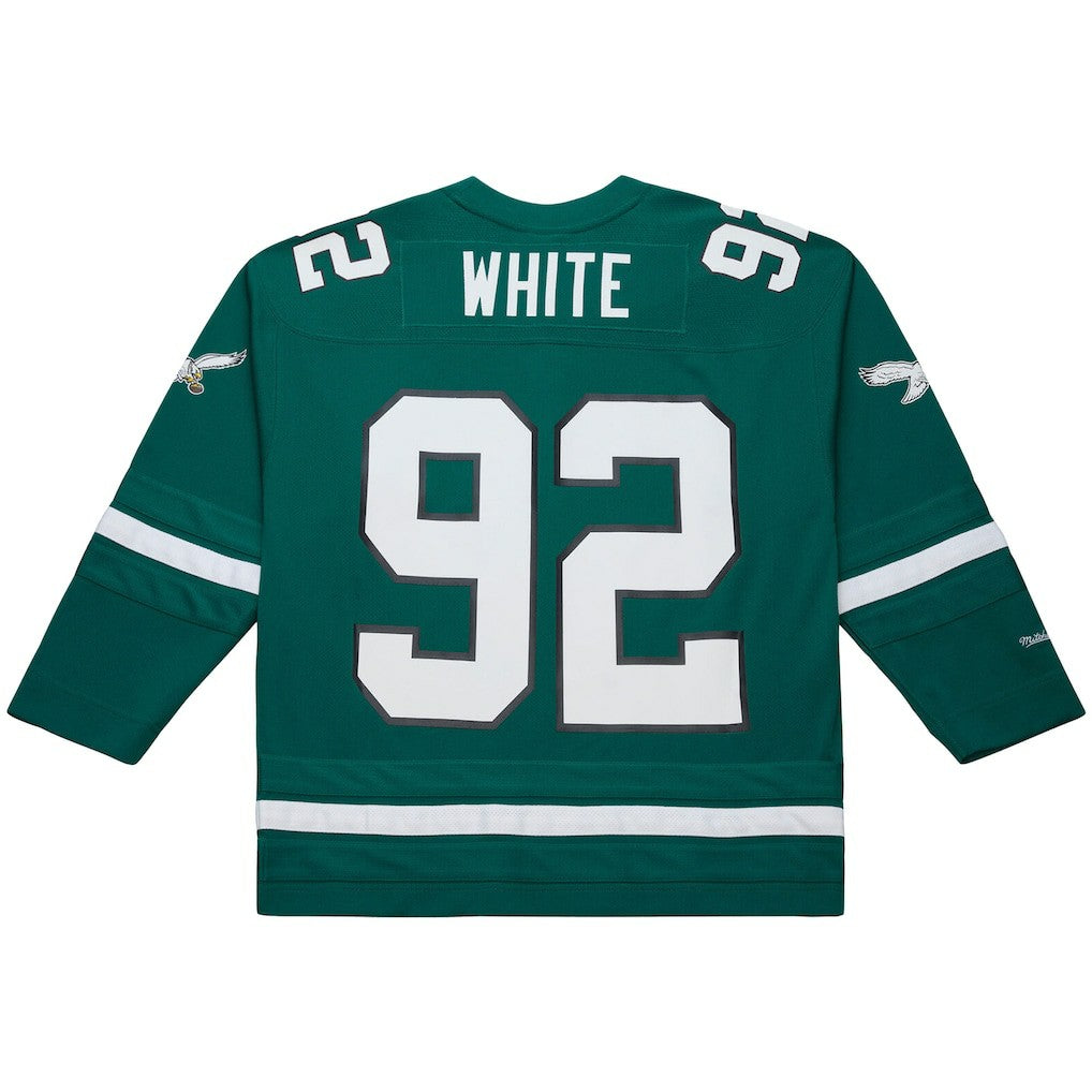 Reggie White Philadelphia Eagles Maxxed Out Fashion Hockey Jersey - Kelly Green - Mitchell & Ness