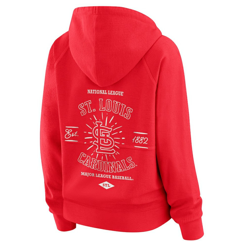 St. Louis Cardinals WEAR by Erin Andrews Women's Vintage Full-Zip Raglan Hoodie Online
