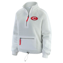 Cincinnati Reds WEAR by Erin Andrews Women's Polar Fleece Quarter-Zip Jacket Online
