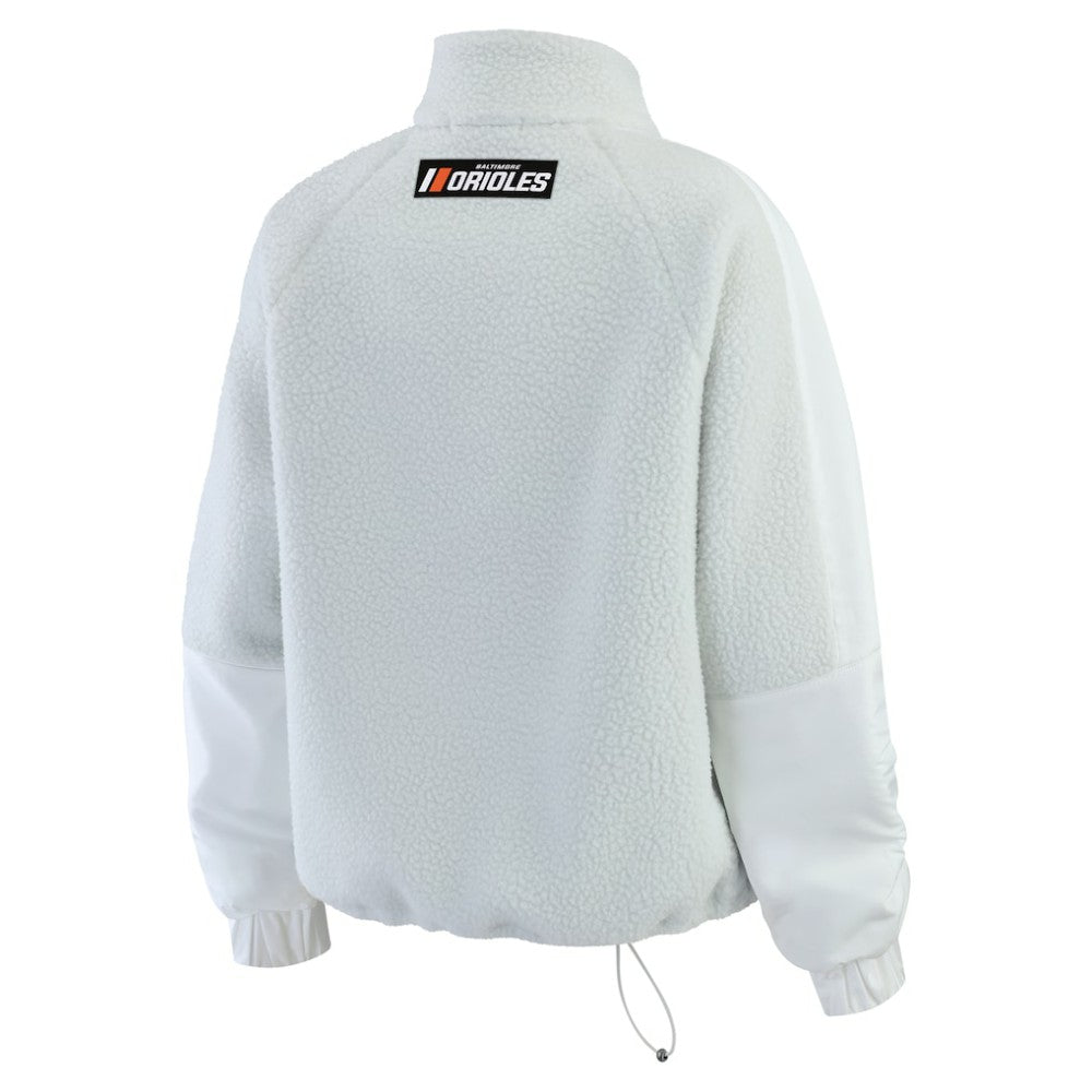 Baltimore Orioles WEAR by Erin Andrews Women's Polar Fleece Quarter-Zip Jacket for sale