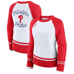 Philadelphia Phillies WEAR by Erin Andrews Women's Colorblock Raglan Sweater Online