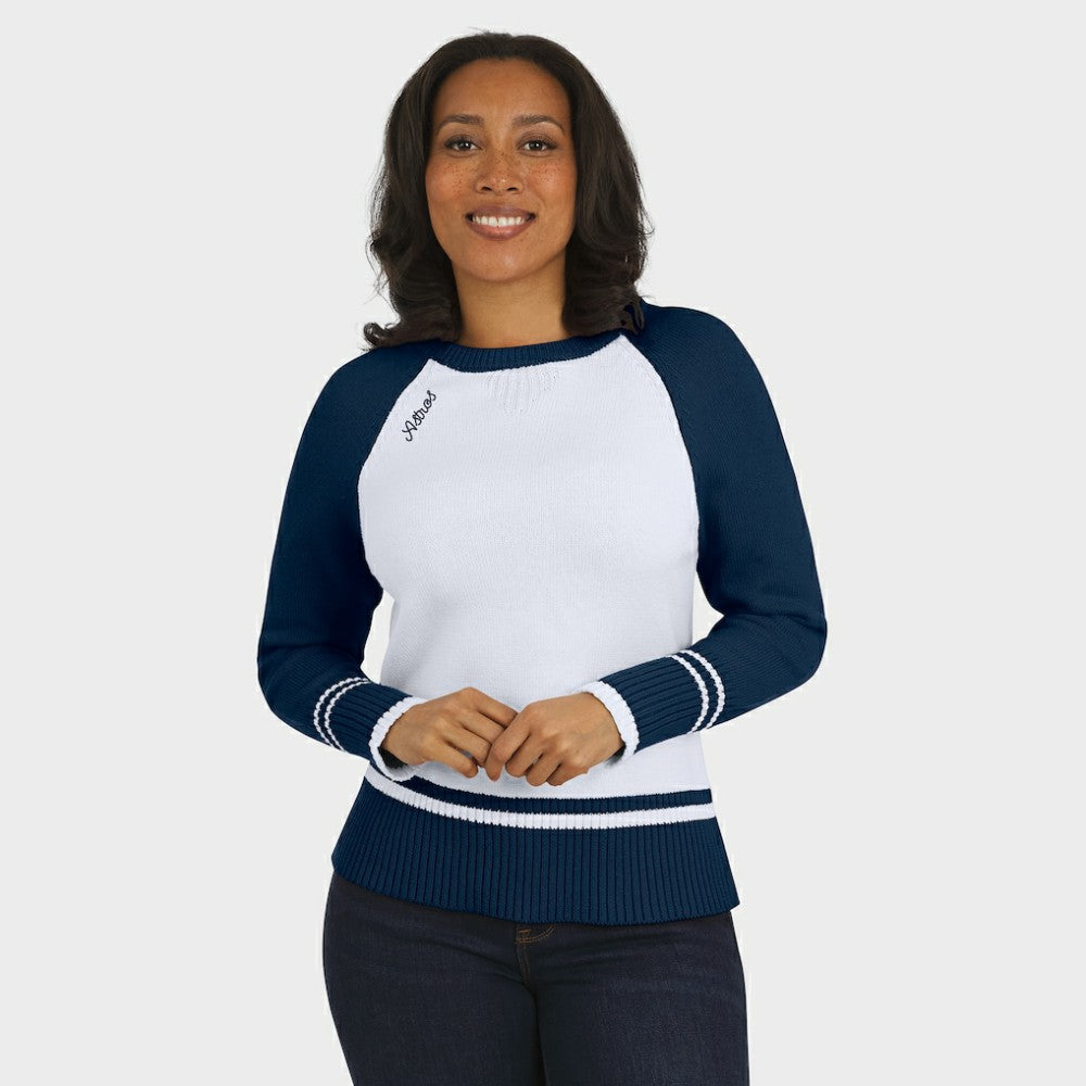 Houston Astros WEAR by Erin Andrews Women's Colorblock Raglan Sweater Discount