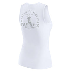 San Diego Padres WEAR by Erin Andrews Women's Rib-Knit Henley Tank Top Online