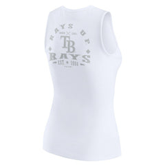 Tampa Bay Rays WEAR by Erin Andrews Women's Rib-Knit Henley Tank Top for sale