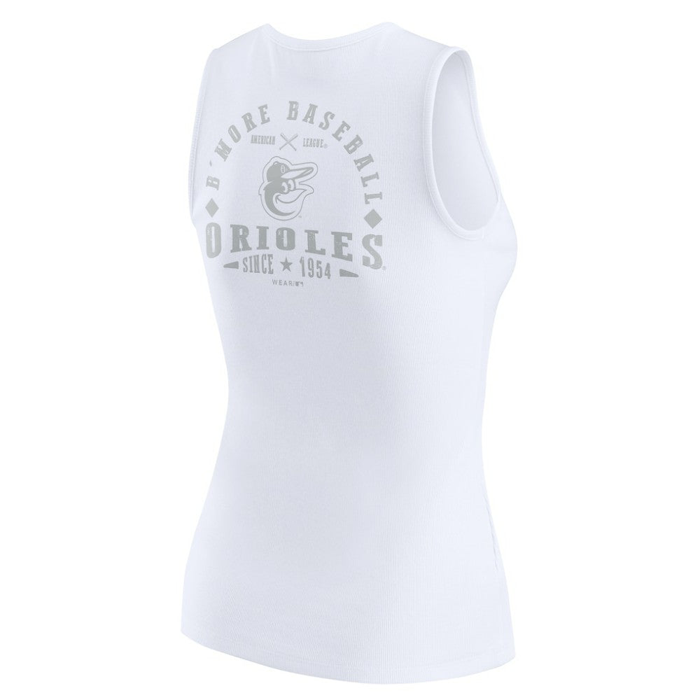 Baltimore Orioles WEAR by Erin Andrews Women's Rib-Knit Henley Tank Top Online