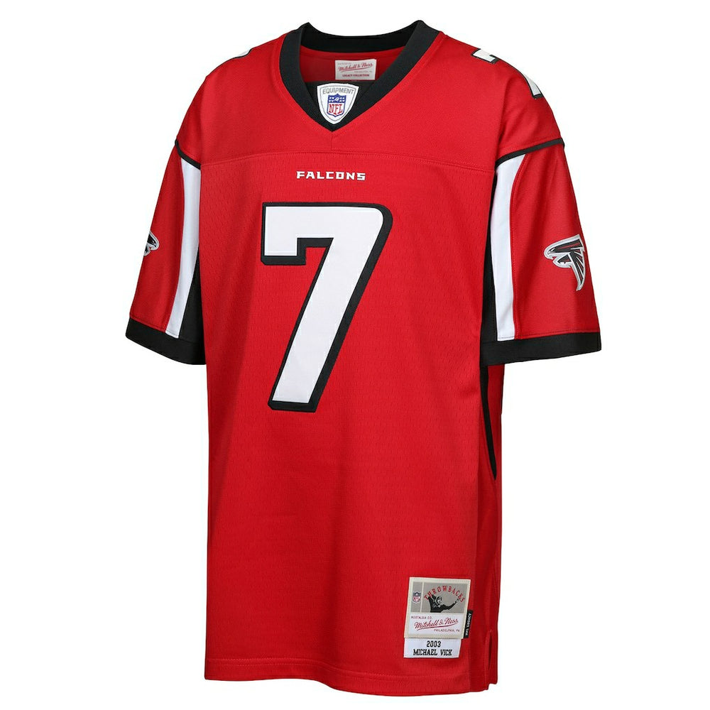 Michael Vick Atlanta Falcons Youth 2003 Legacy Retired Player Jersey - Red - Mitchell & Ness