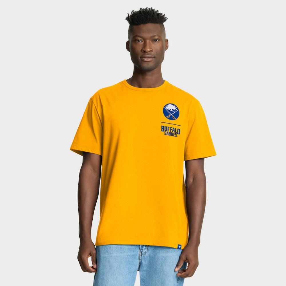 Buffalo Sabres Fanatics Crash The Net Legacy T-Shirt - Gold | Fanatics discount