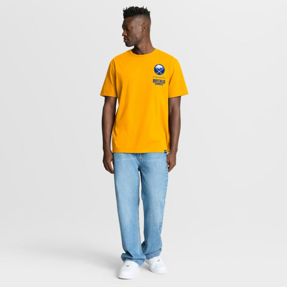 Buffalo Sabres Fanatics Crash The Net Legacy T-Shirt - Gold | Fanatics discount