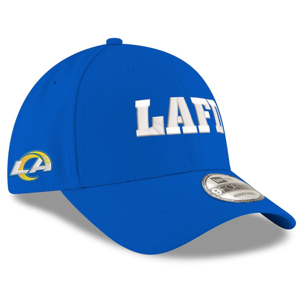 Los Angeles Rams New Era LAFD 9FORTY Adjustable Hat - Royal - NFL