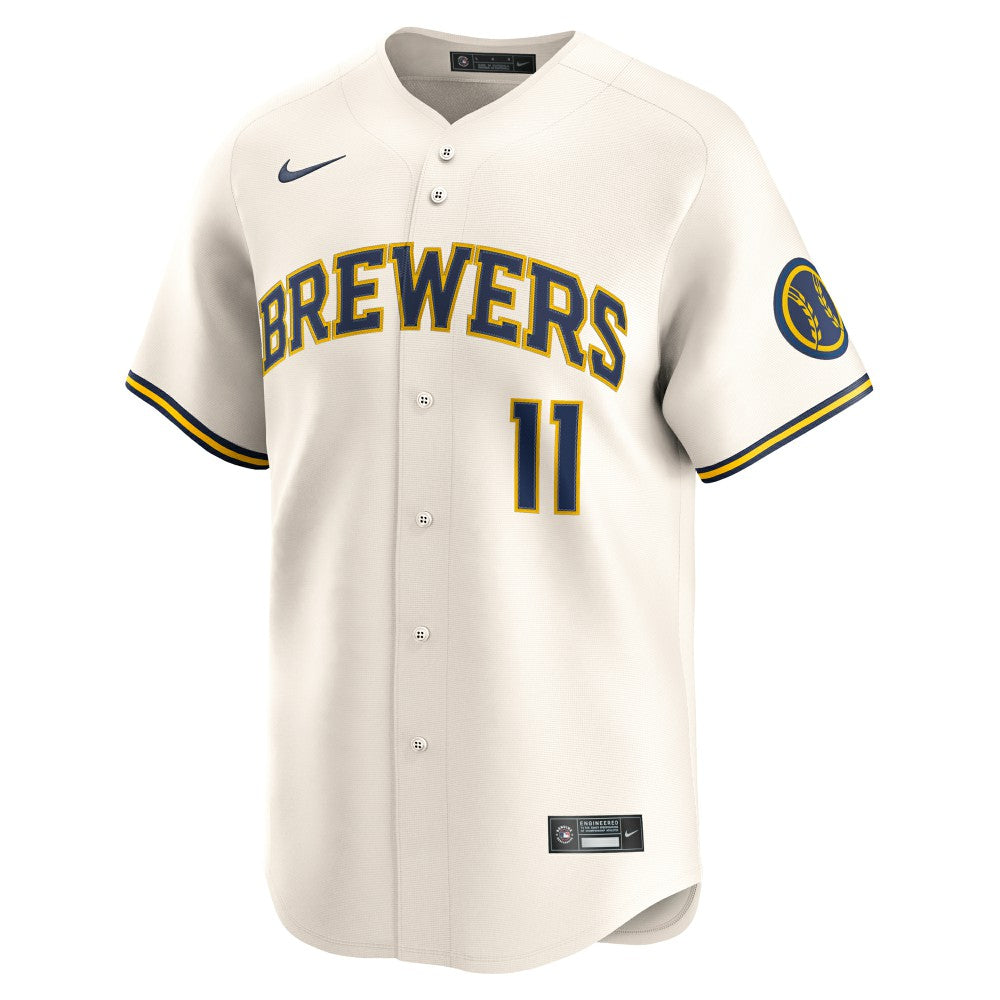 Jackson Chourio Milwaukee Brewers Nike Home Limited Jersey Discount