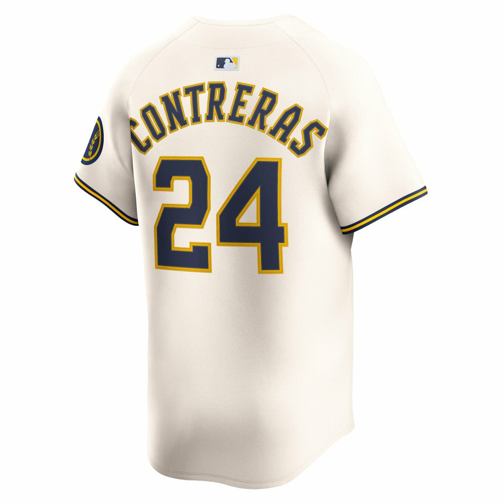 William Contreras Milwaukee Brewers Nike Home Limited Player Jersey Outlet