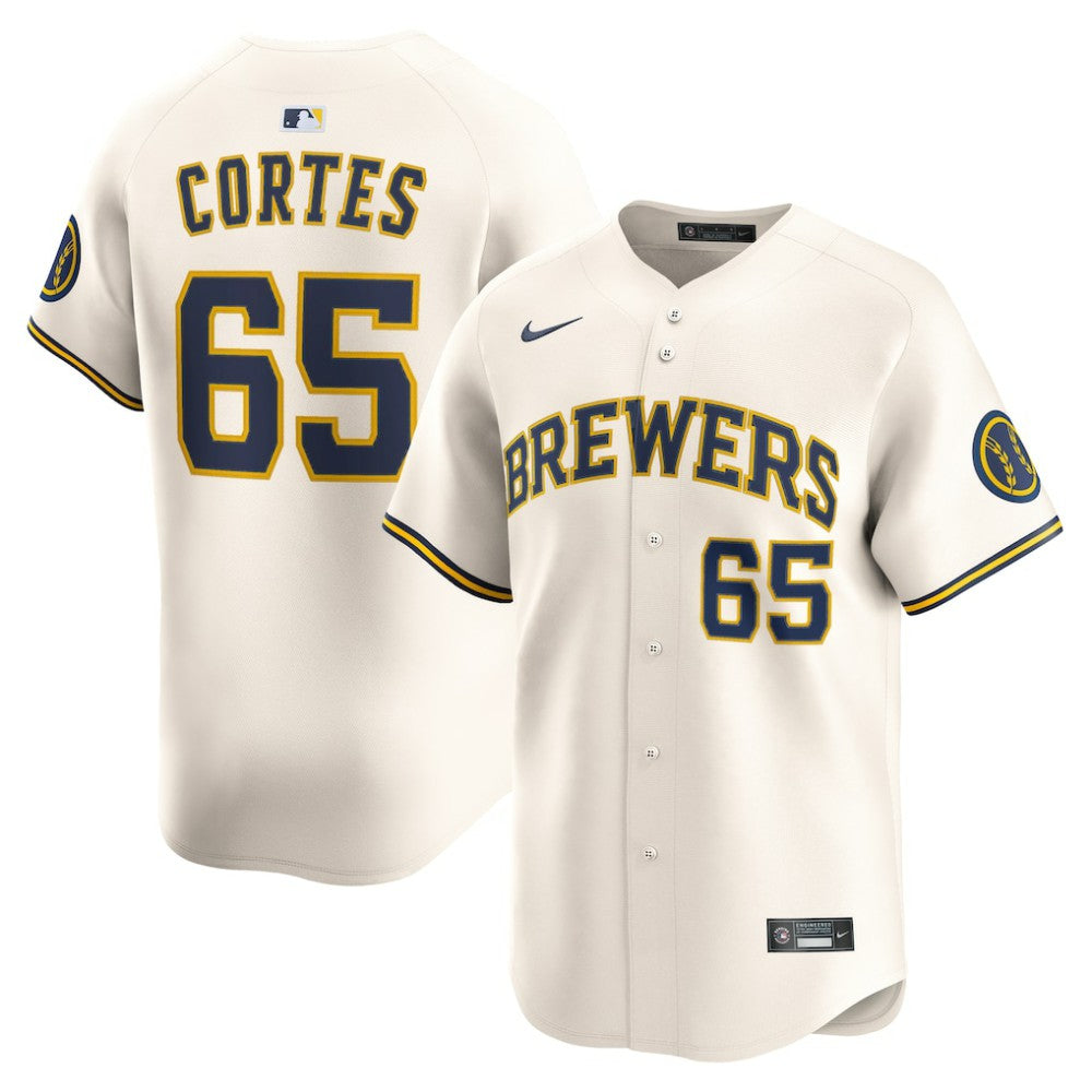 Nestor Cortes Milwaukee Brewers Nike Home Limited Player Jersey for sale