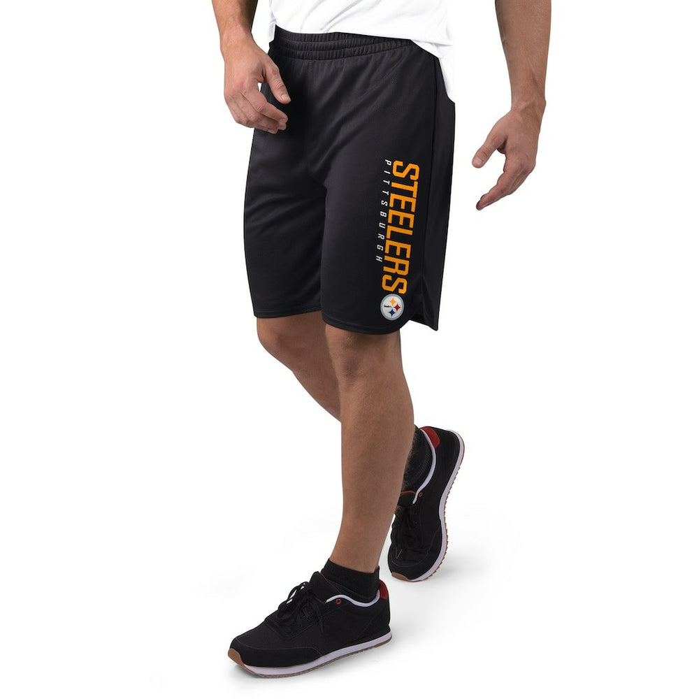 Pittsburgh Steelers MSX by Michael Strahan Mesh Shorts - Black - NFL