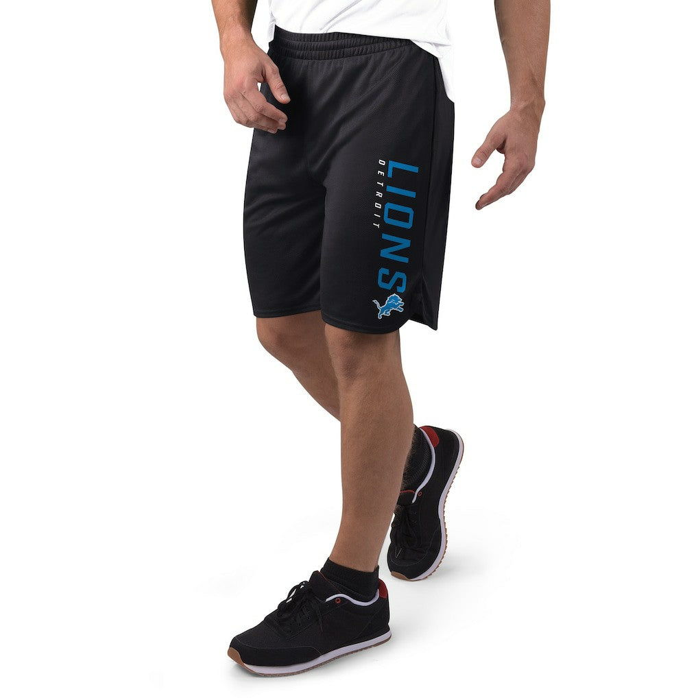 Detroit Lions MSX by Michael Strahan Mesh Shorts - Black - NFL