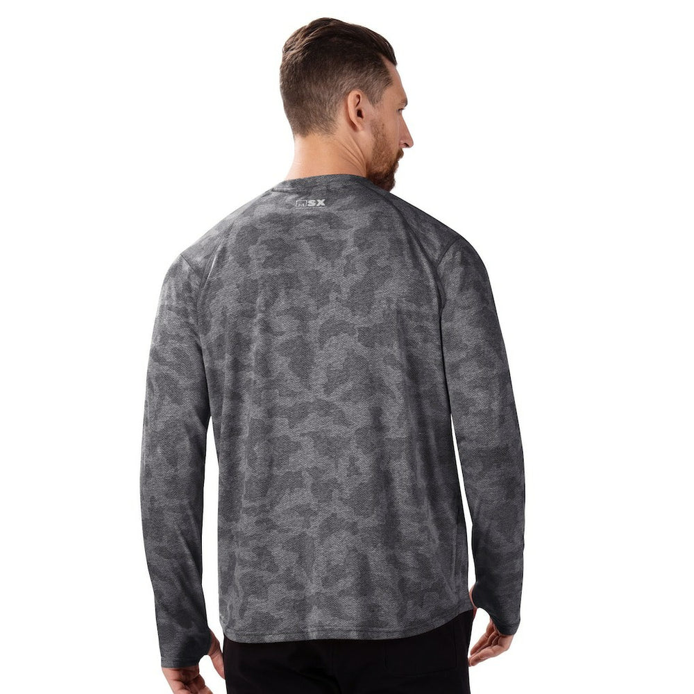 Baltimore Ravens MSX by Michael Strahan Performance Camo Long Sleeve T-Shirt - Black - NFL
