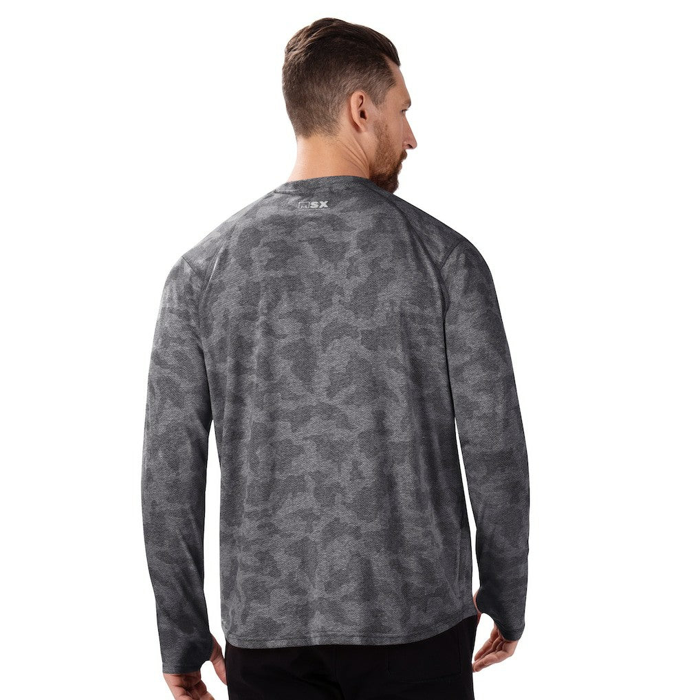 Atlanta Falcons MSX by Michael Strahan Performance Camo Long Sleeve T-Shirt - Black - NFL