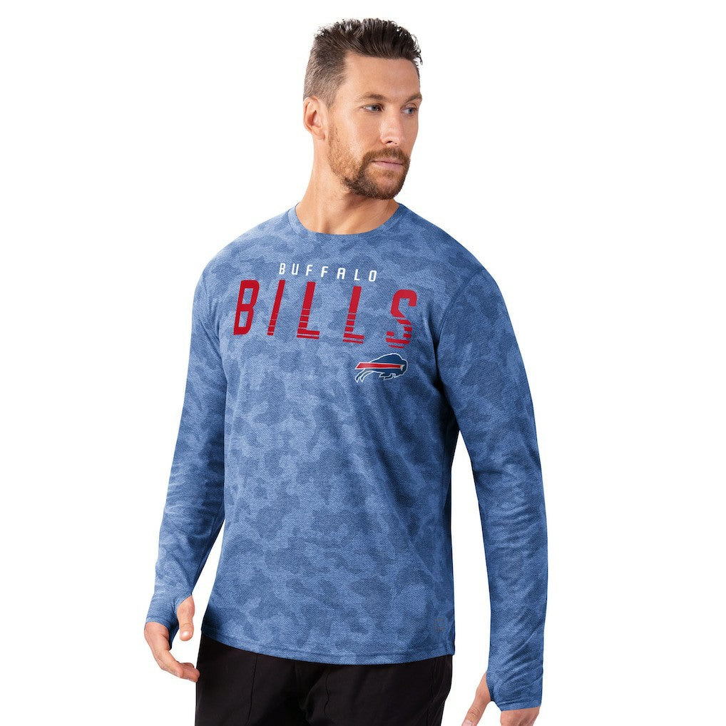 Buffalo Bills MSX by Michael Strahan Performance Camo Long Sleeve T-Shirt - Royal - NFL