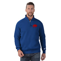 Buffalo Bills Starter Classic Quarter-Zip Pullover Sweatshirt - Royal - NFL