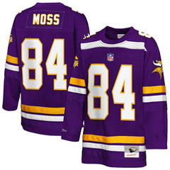Randy Moss Minnesota Vikings Youth Hockey Fashion Jersey - Purple - Mitchell & Ness