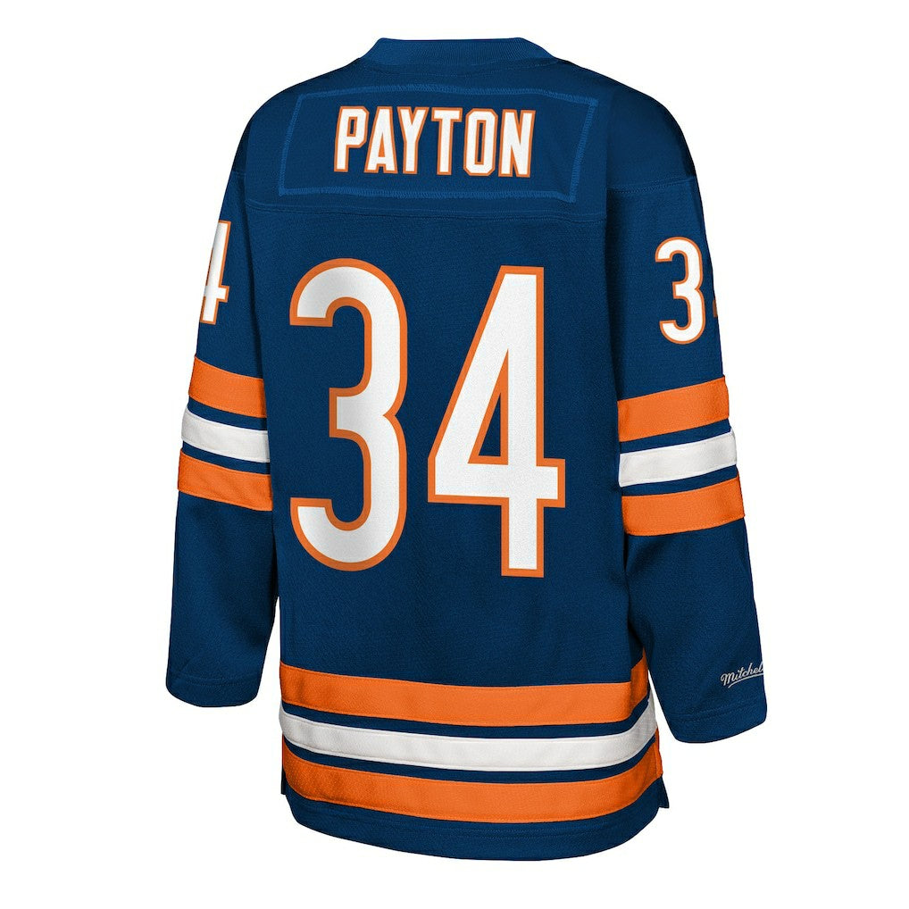 Walter Payton Chicago Bears Youth Hockey Fashion Jersey - Navy - Mitchell & Ness