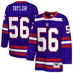 Lawrence Taylor New York Giants Youth Hockey Fashion Jersey - Royal - Mitchell & Ness