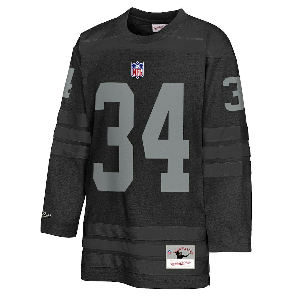 Bo Jackson Las Vegas Raiders Youth Hockey Fashion Jersey - Black - Mitchell & Ness