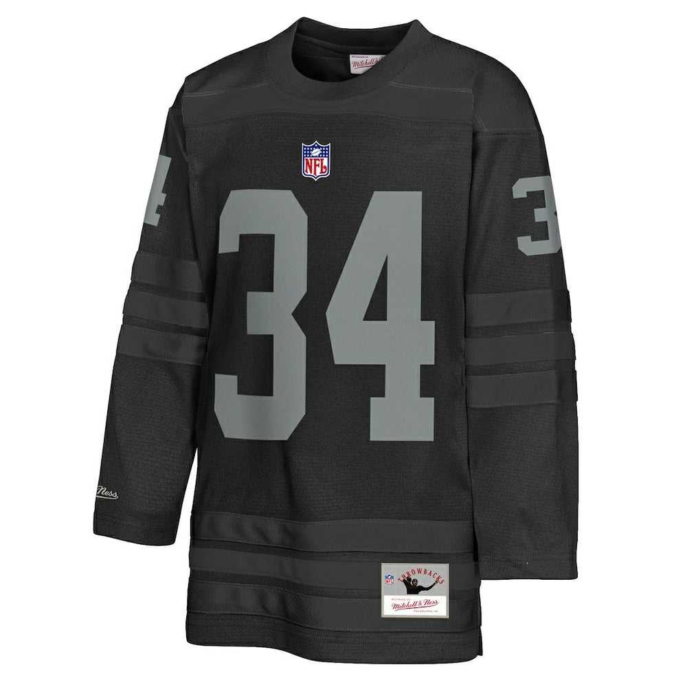 Bo Jackson Las Vegas Raiders Youth Hockey Fashion Jersey - Black - Mitchell & Ness